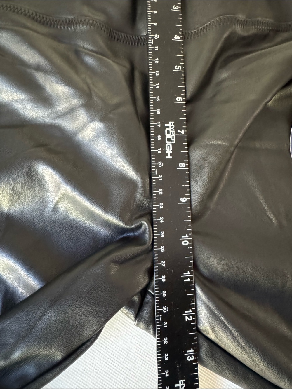 Scoop Faux Leather Black Stretch Leggings Size L 12 14 Edgy Rocker Chic NEW NWT - Picture 10 of 14